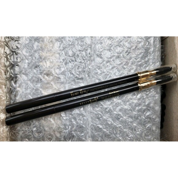 2 Waterproof Brow Pencil In Dark Brown By BELLE Beauty By Kim Gravel - Picture 1 of 2